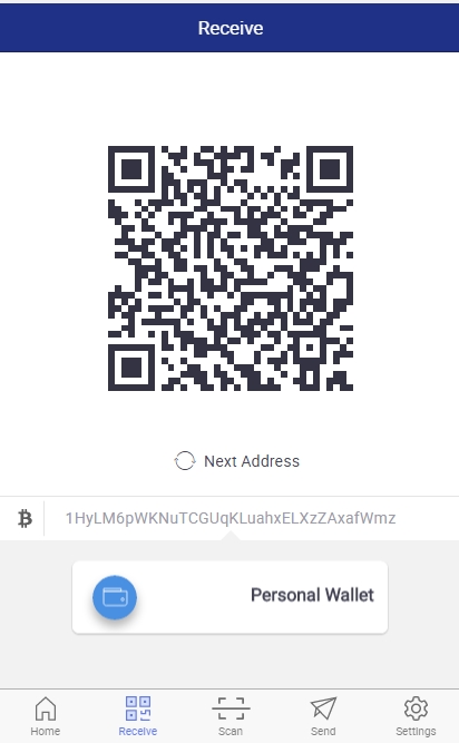 wallet bitcoin ricevi pagamento