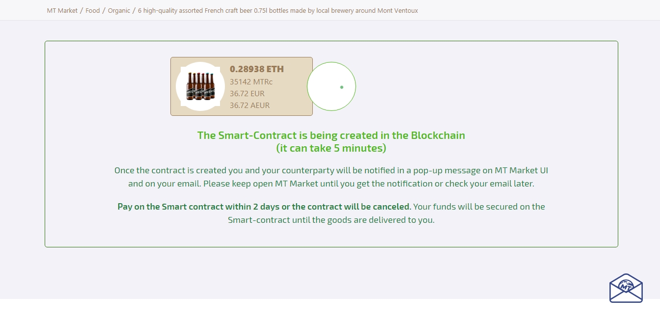 smart contract birra comprare con bitcoin